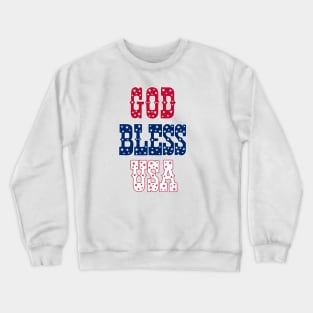 god BLESS usa Crewneck Sweatshirt